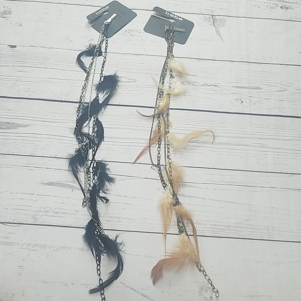 Express feather hair clip boho festival